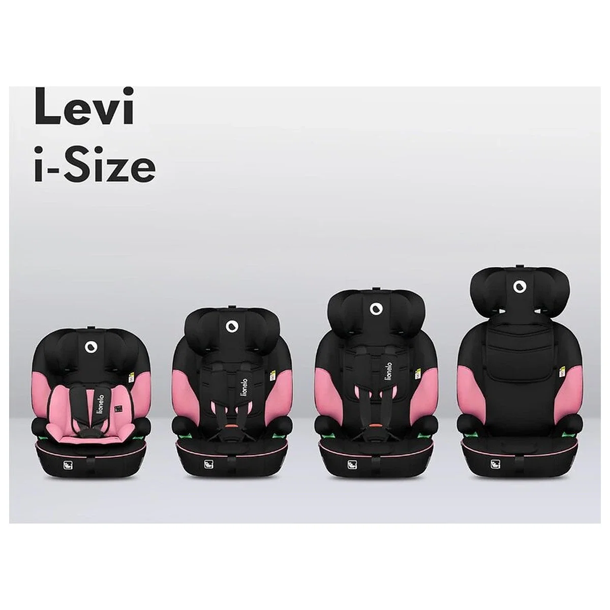 Scaun auto, Lionelo, Levi One i-Size, Universal, Instalare FWF, Cu tetiera reglabila in 10 pozitii, Cu spatar [11]