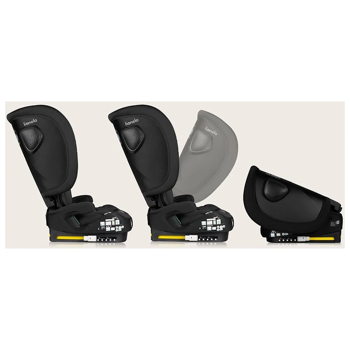Scaun auto pliabil, Lionelo, Nelly, i-Size, 76- 150 cm, Tetiera reglabila in 15 pozitii, Spatar reglabil in 4 pozitii, [30]