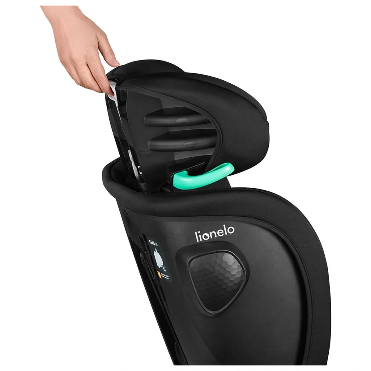 Scaun auto pliabil, Lionelo, Nelly, i-Size, 76- 150 cm, Tetiera reglabila in 15 pozitii, Spatar reglabil in 4 pozitii, [14]