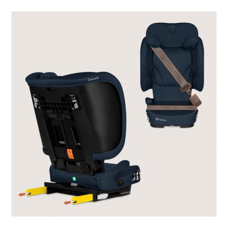 Scaun auto pliabil, Lionelo, Orin, i-Size, 100-150 cm, Isofix+Top Tether, Husa transport, Albastru [26]