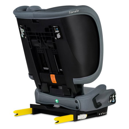 Scaun auto pliabil, Lionelo, Orin, i-Size, 100-150 cm, Isofix+Top Tether, Husa transport, Gri Grafit [7]