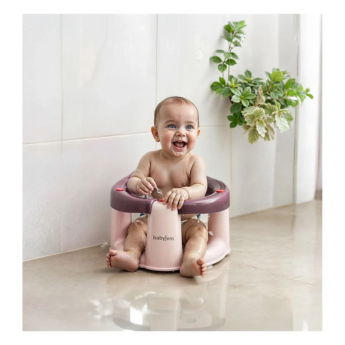 Scaun de baie bebelusi Bath and Feeding BabyJem, mov 6 luni [3]