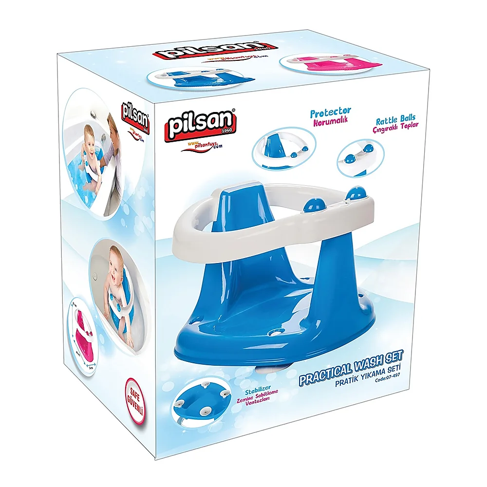 Scaun de baie Pilsan Practical Bath Set blue 6 luni + [1]