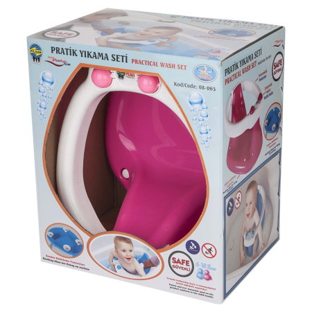 Scaun de baie Pilsan Practical Bath Set pink 6 luni + [1]