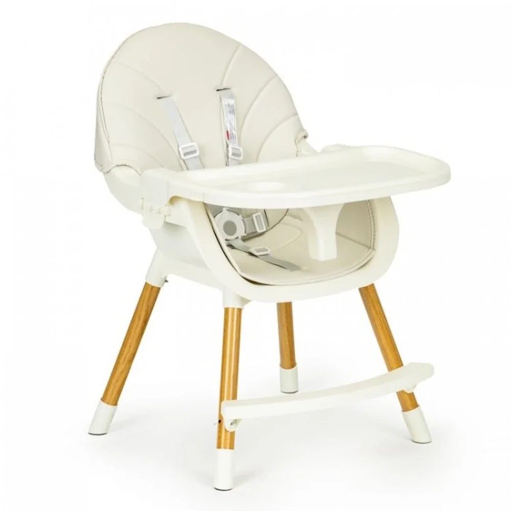 Scaun de masa 2 in 1 - Bej Ecotoys 6 luni+ [4]