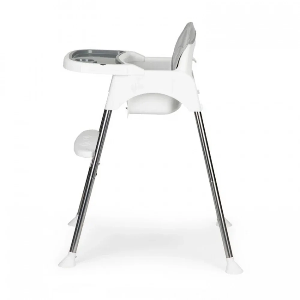 Scaun de masa 2 in 1 cu tapiterie Ecotoys HC-135C - Alb [1]
