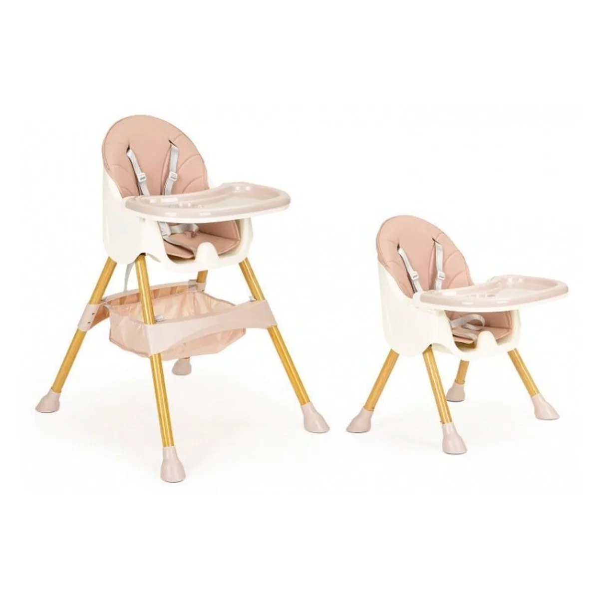 Scaun de masa 2 in 1 Ecotoys - Roz 36 luni [1]