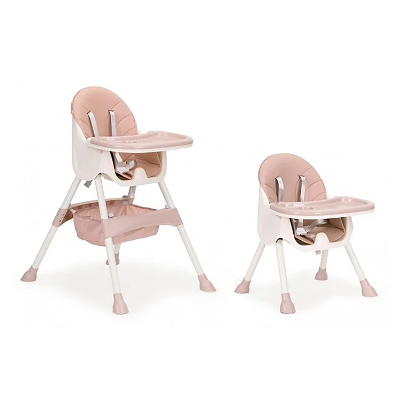 Scaune de masa - Scaun de masa 2 in 1 Ecotoys - Roz 6 luni