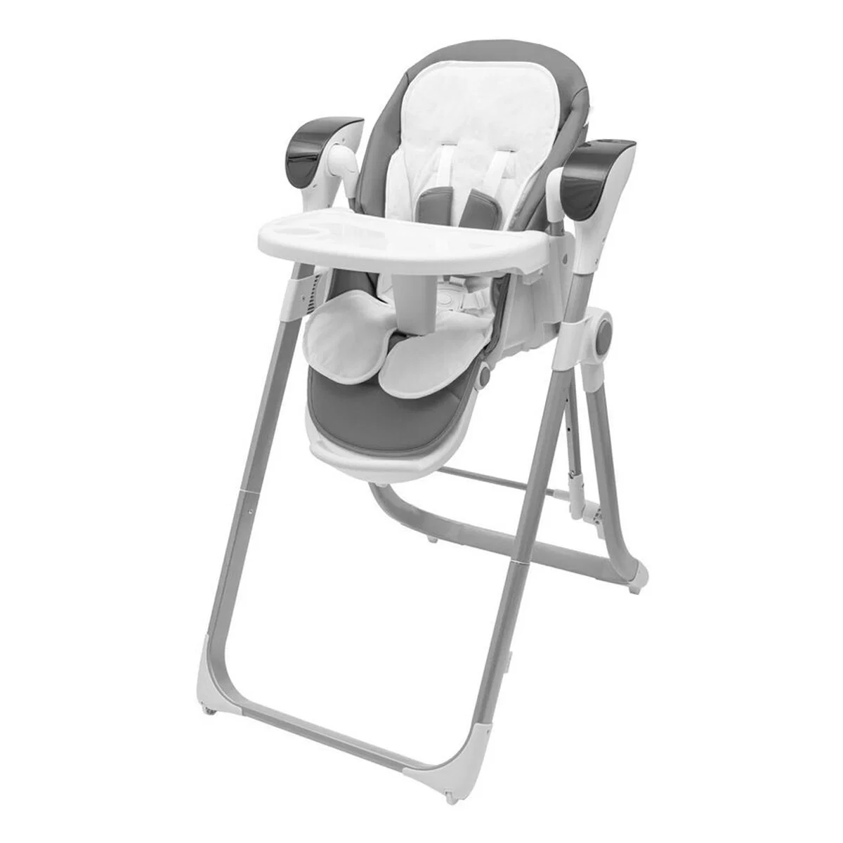 Scaun de masa 2 in 1, New Baby, Smart, leagan , telecomanda, 5 viteze de leganare, melodii si jucarii, 0-36 luni, Grey [2]
