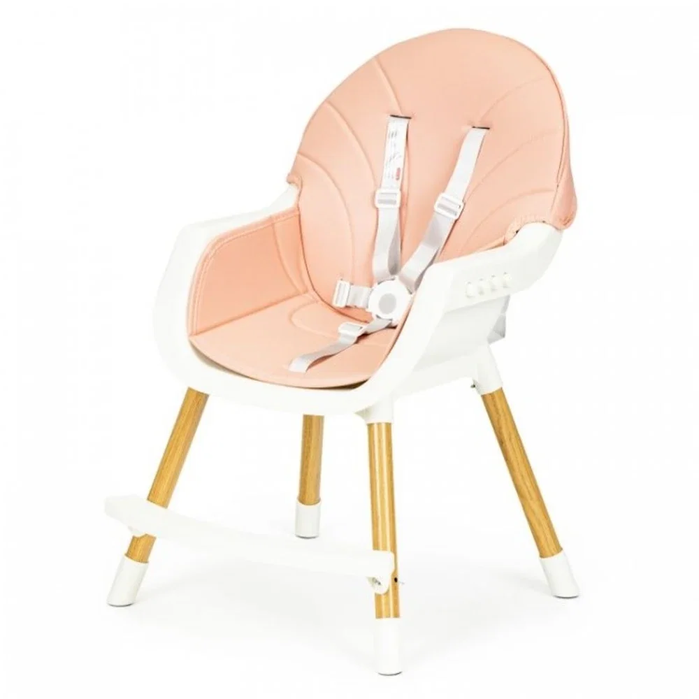 Scaun de masa 2 in 1 - Roz Ecotoys 6 luni+ [5]
