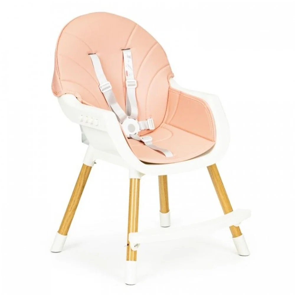 Scaun de masa 2 in 1 - Roz Ecotoys 6 luni+ [4]