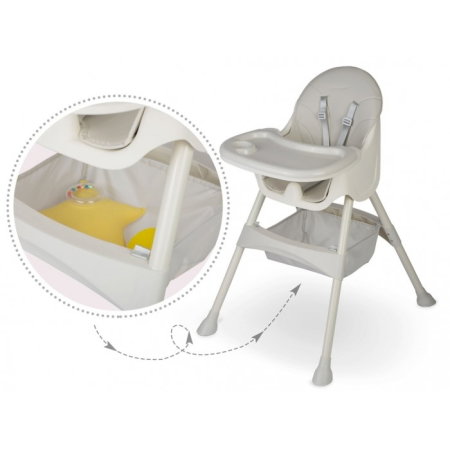 Scaun de masa 3 in 1 Ricokids Milo - Gri 6 luni [5]