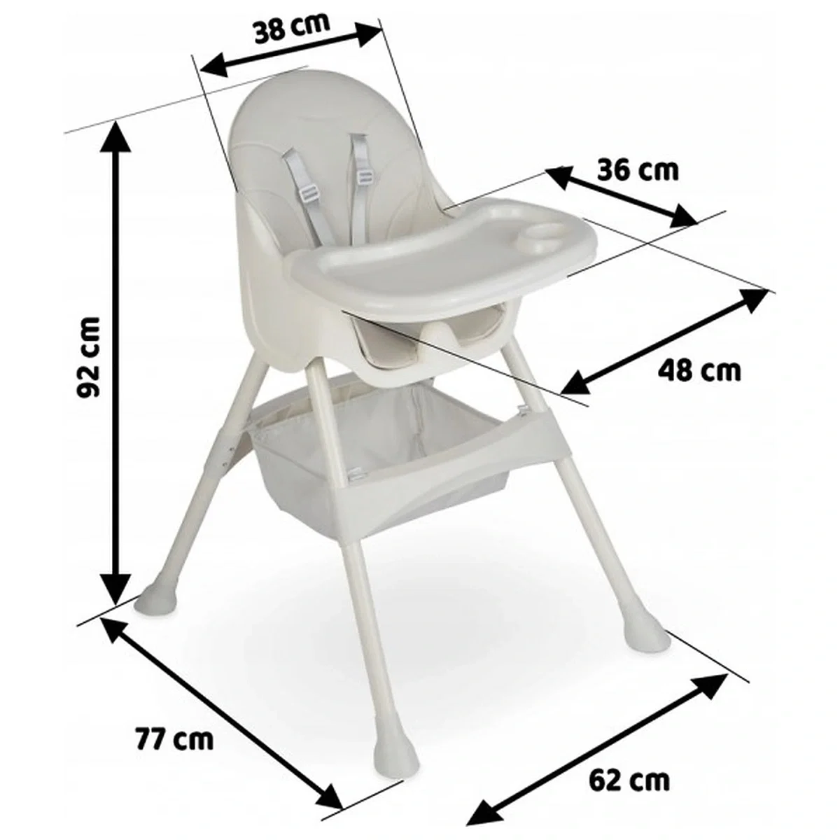 Scaun de masa 3 in 1 Ricokids Milo - Verde 6 luni [6]