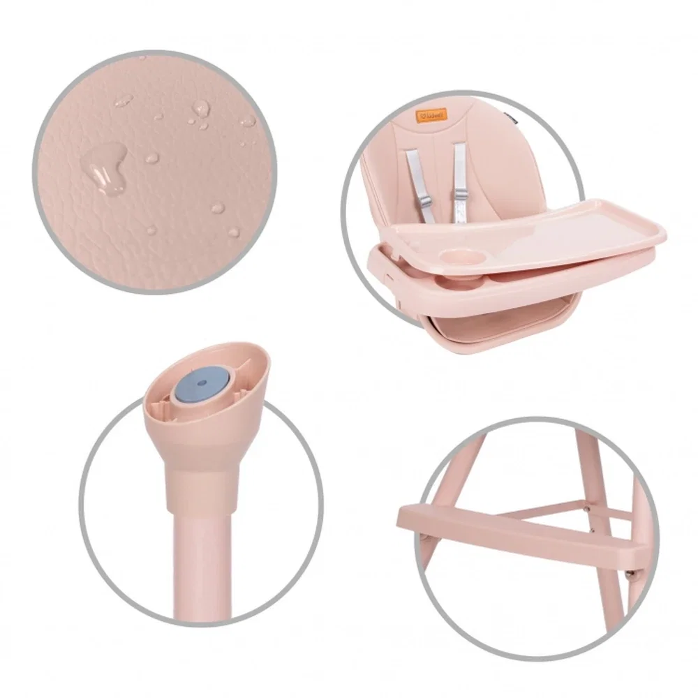 Scaun de masa 4 in 1 Kidwell EATAN Pink 6 ani [6]
