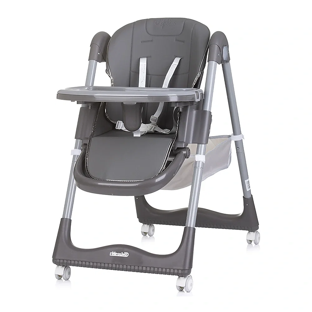 Scaun de masa Chipolino First Spoon ash grey 6 luni [2]
