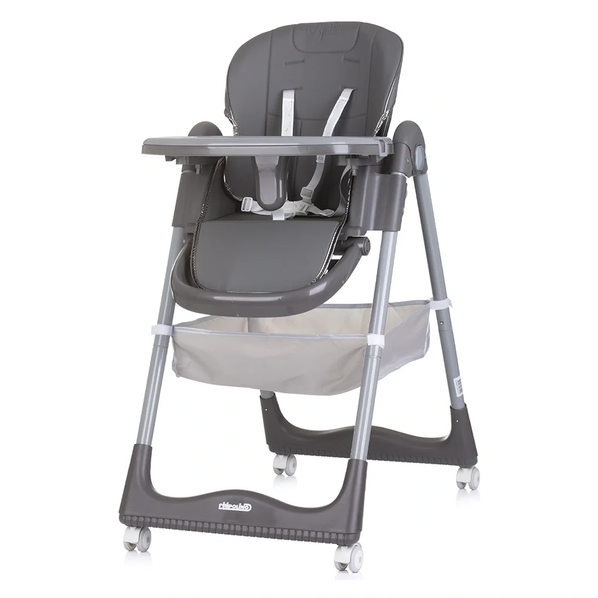 Scaun de masa Chipolino First Spoon ash grey 6 luni [8]