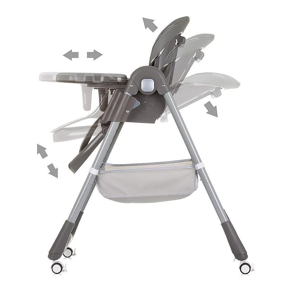Scaun de masa Chipolino First Spoon ash grey 6 luni [5]