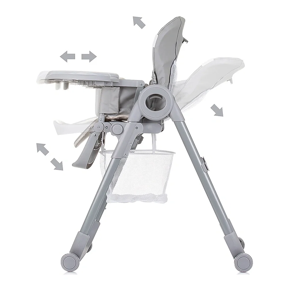 Scaun de masa Chipolino Master Chef pure grey 6 luni [4]