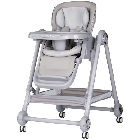 Ora mesei - Scaun de masa Chipolino Melba 2 in 1 platinum