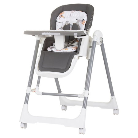 Scaune de masa - Scaun de masa Chipolino Milk Shake 2 in 1, Ash grey 6 luni