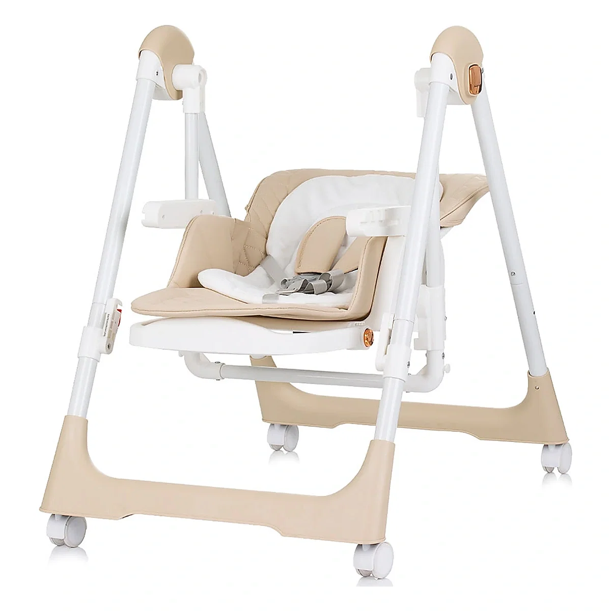 Scaun de masa Chipolino Milk Shake 2 in 1, Beige 6 luni [2]