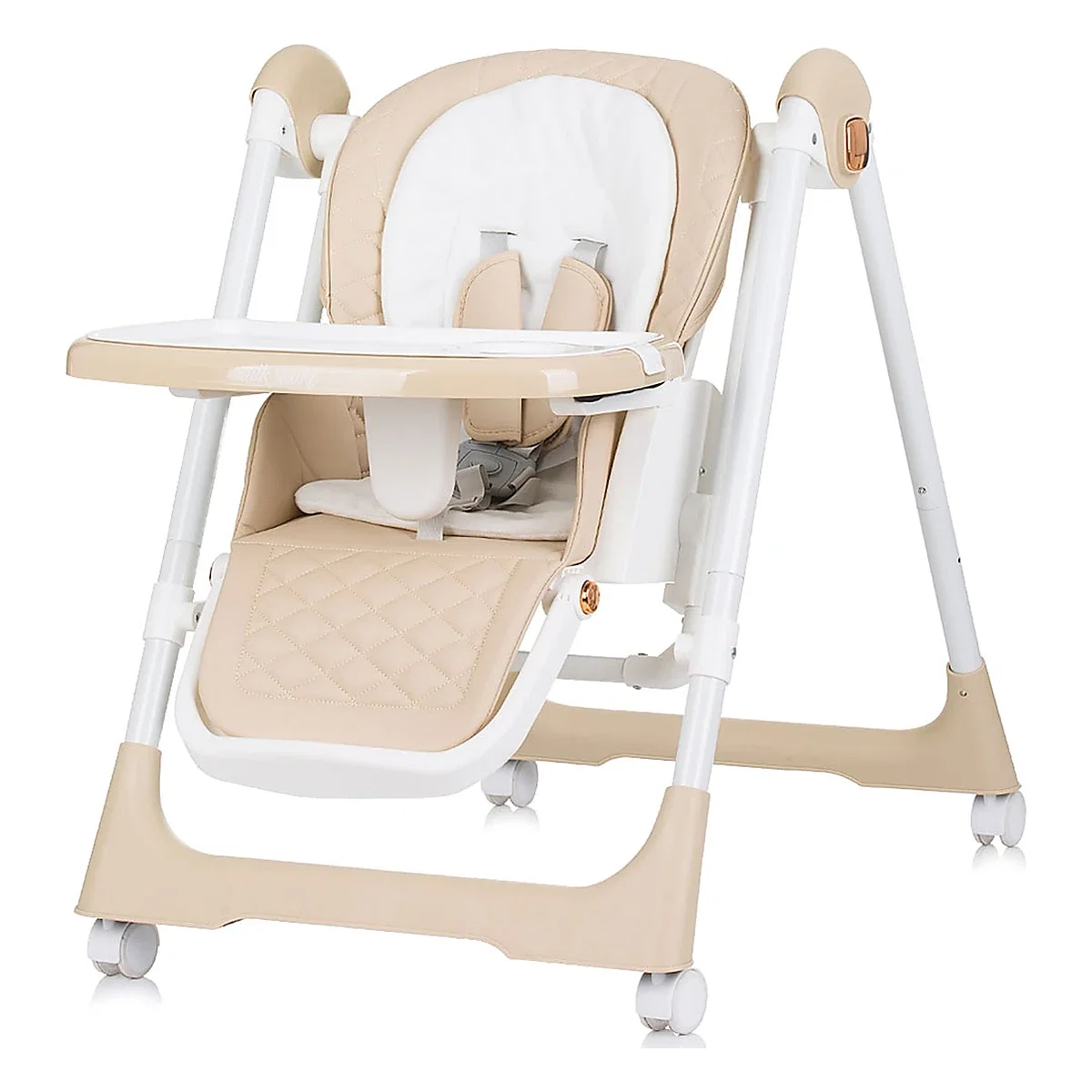 Scaun de masa Chipolino Milk Shake 2 in 1, Beige 6 luni [1]