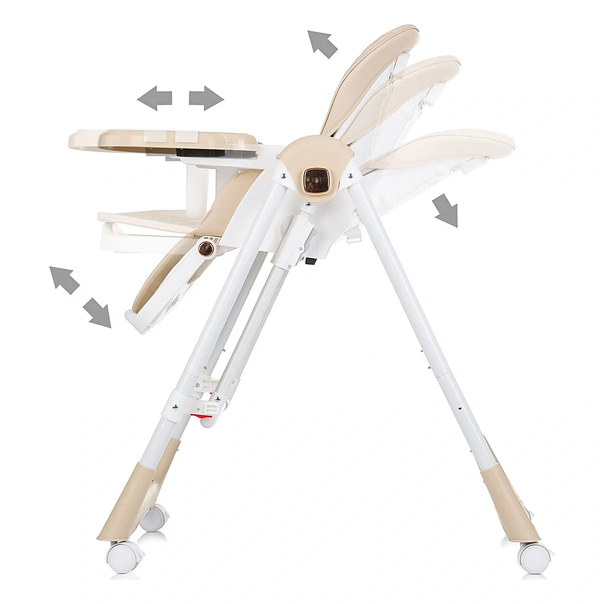 Scaun de masa Chipolino Milk Shake 2 in 1, Beige 6 luni [5]