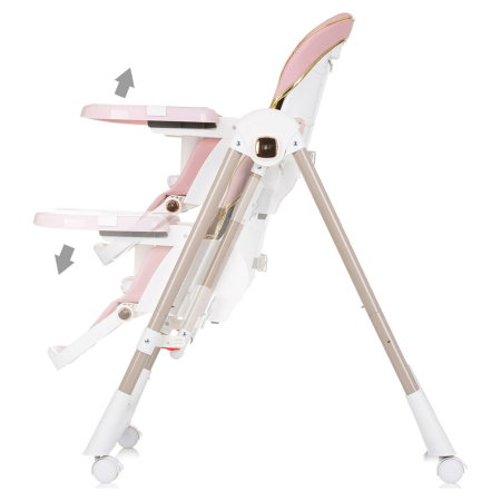 Scaun de masa Chipolino Milk Shake 2 in 1, Flamingo 6 luni [4]