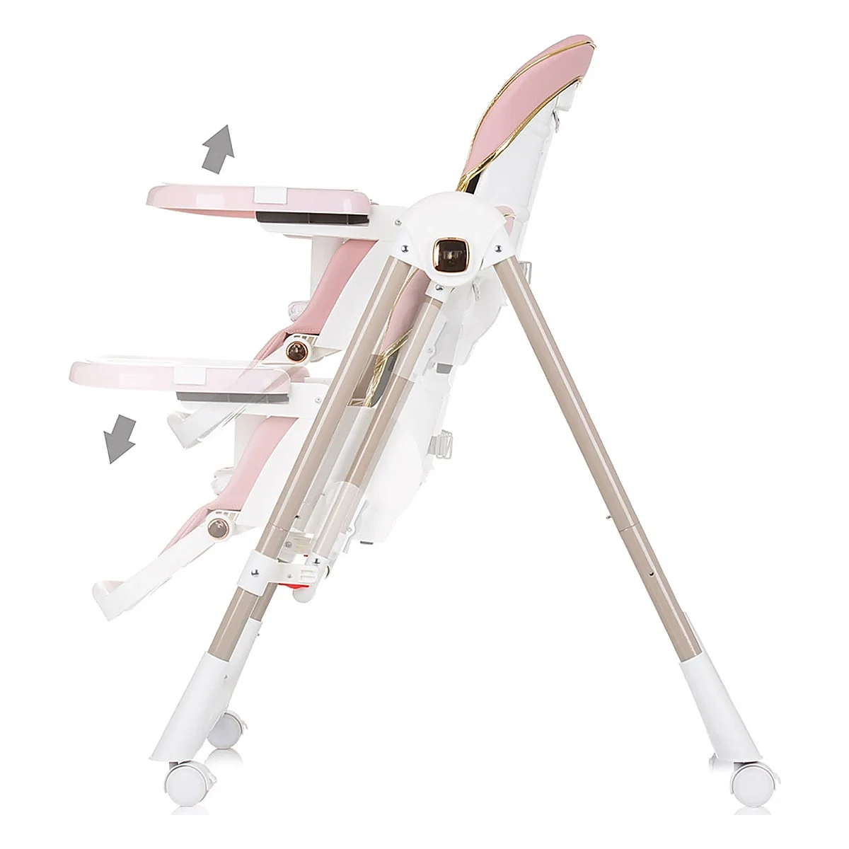 Scaun de masa Chipolino Milk Shake 2 in 1, Flamingo 6 luni [4]