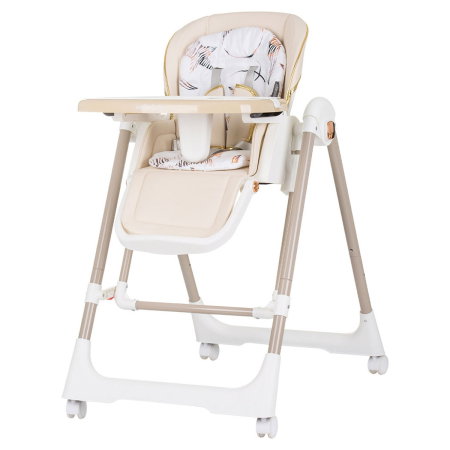Ora mesei - Scaun de masa Chipolino Milk Shake 2 in 1, Macadamia 6 luni