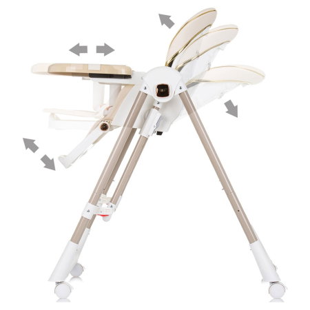 Scaun de masa Chipolino Milk Shake 2 in 1, Macadamia 6 luni [5]