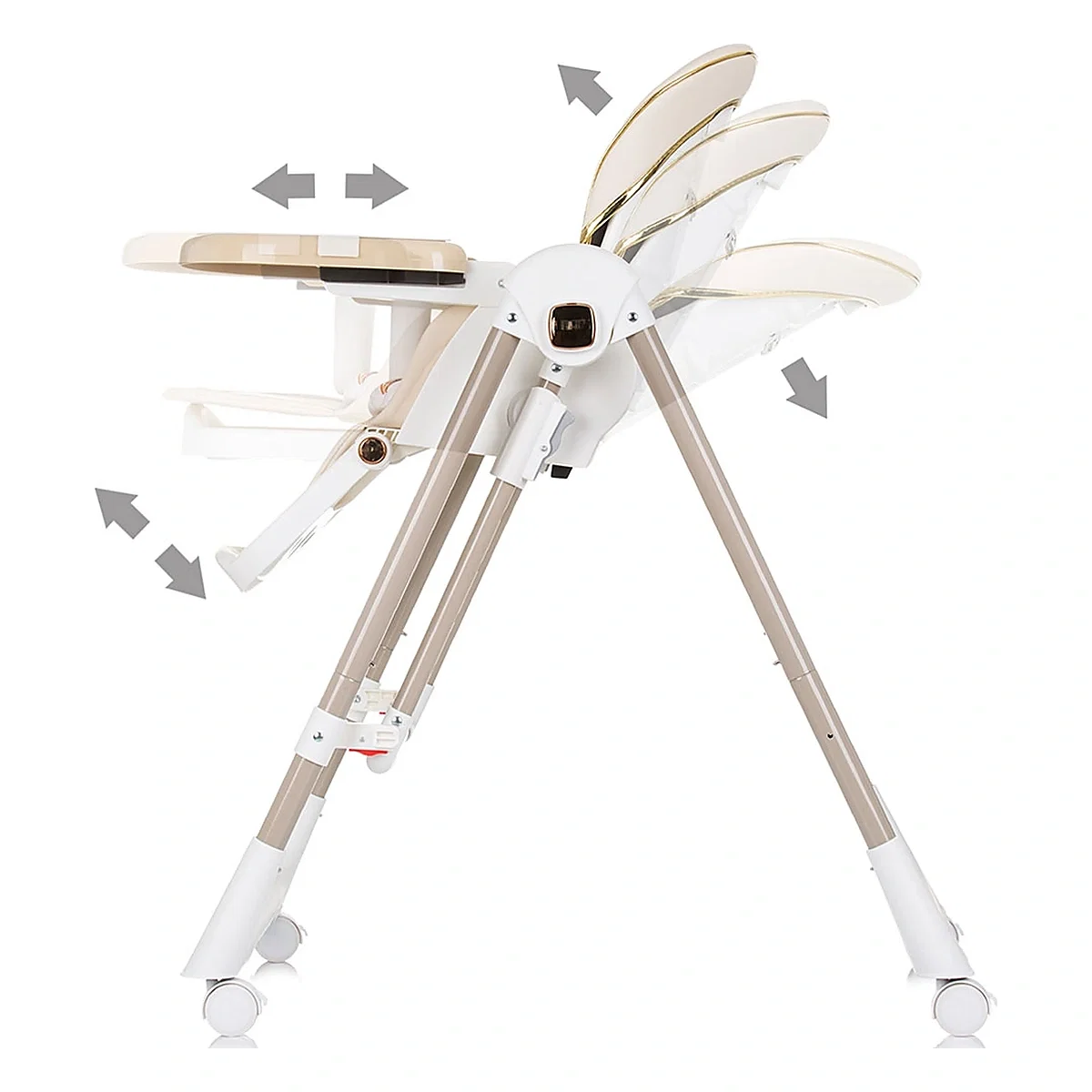 Scaun de masa Chipolino Milk Shake 2 in 1, Macadamia 6 luni [5]
