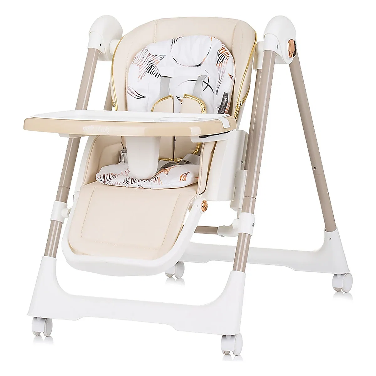 Scaun de masa Chipolino Milk Shake 2 in 1, Macadamia 6 luni [1]
