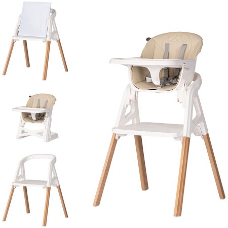Ora mesei - Scaun de masa Chipolino Multi 4 in 1 cashmere