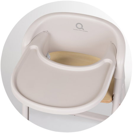 Scaun de masa Chipolino Quatro 4 in 1 (scaun de masa, balansoar, turn de invatare, scaun adulti), Cashmere [11]