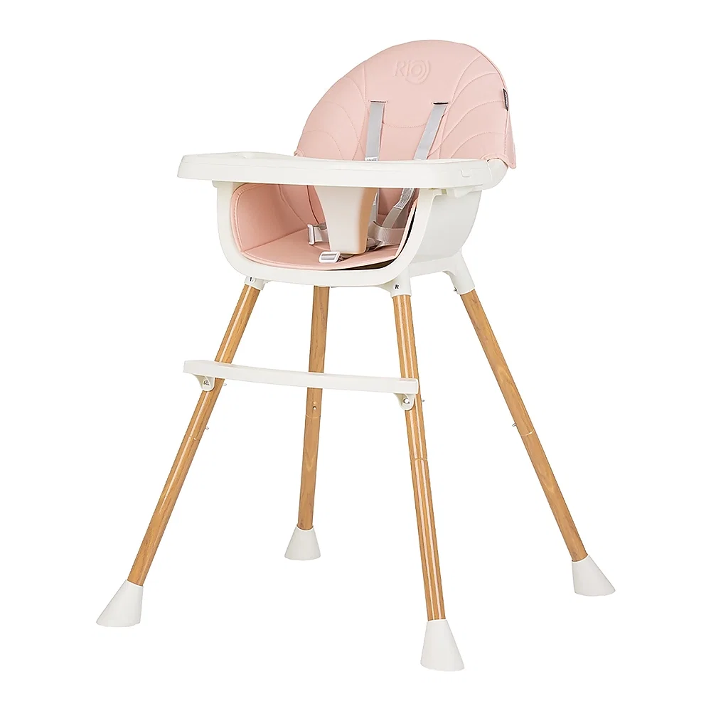 Scaune de masa - Scaun de masa Chipolino Rio 2 in 1 rose water 6 luni