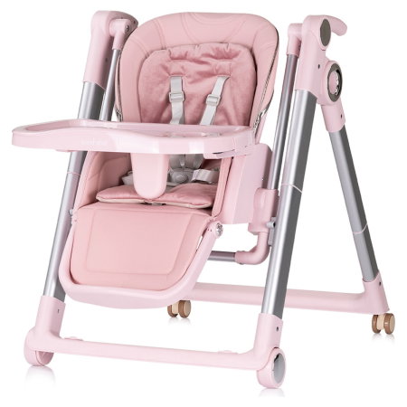 Scaun de masa Chipolino Super Chef 2 in 1, Pink marshmallow 6 luni [1]