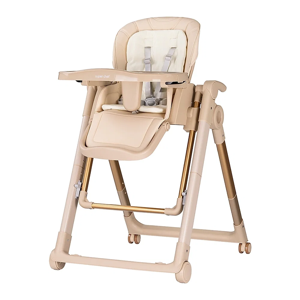 Scaun de masa Chipolino Super Chef 2 in 1, Tiramisu 6 luni