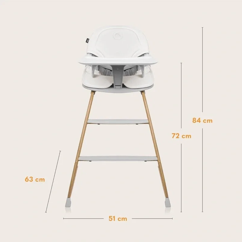 Scaun de masa, Lionelo, Dalia, 2 in 1, Transformabil, Sustine 60 kg, 6 luni+, Gri [18]