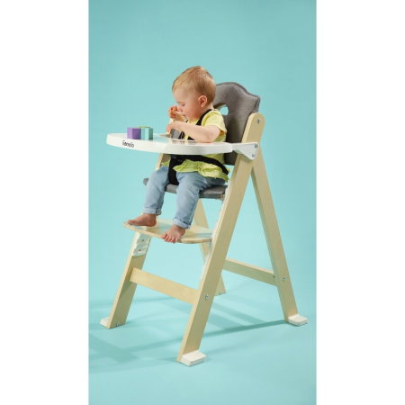 Scaun de masa, Lionelo, Floris, 3 in 1, Din Lemn, Transformabil, Reglabil pe inaltime in 4 pozitii, Suport picioare- 4 [22]