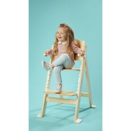 Scaun de masa, Lionelo, Floris, 3 in 1, Din Lemn, Transformabil, Reglabil pe inaltime in 4 pozitii, Suport picioare- 4 [21]