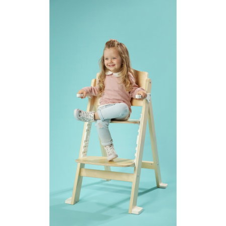 Scaun de masa, Lionelo, Floris, 3 in 1, Din Lemn, Transformabil, Reglabil pe inaltime in 4 pozitii, Suport picioare- 4 [19]