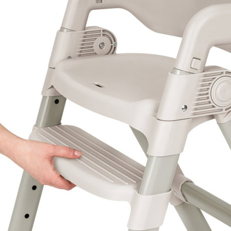 Scaun de masa, Lionelo, Matt, 3 in 1, Pliabil, Cu tava detasabila, Cu centuri de siguranta in 5 puncte, Suport pentru picioare si sezut reglabile, Pana la 110 kg, 6 luni - adult, Bej [12]