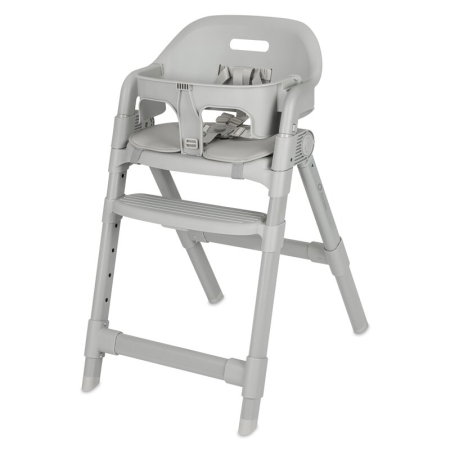 Scaun de masa, Lionelo, Matt, 3 in 1, Pliabil, Cu tava detasabila, Cu centuri de siguranta in 5 puncte, Suport pentru picioare si sezut reglabile, Pana la 110 kg, 6 luni - adult, Gri [2]