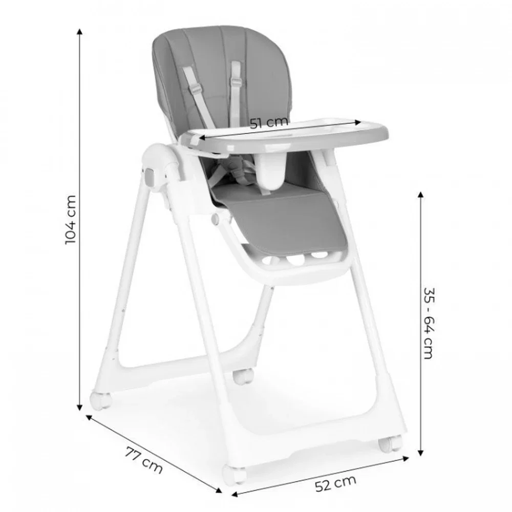 Scaun de masa Ecotoys - Gri inchis 6 luni+ [7]