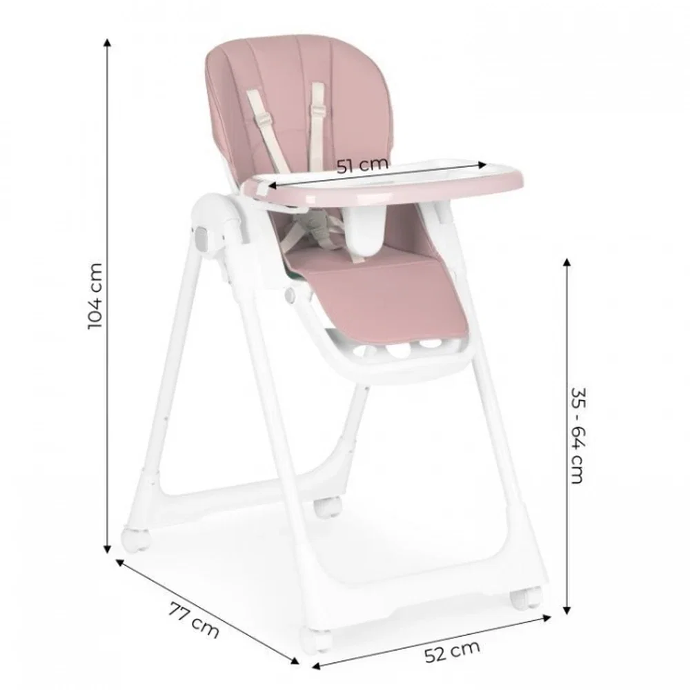 Scaun de masa Ecotoys - Roz 6 luni+ [8]