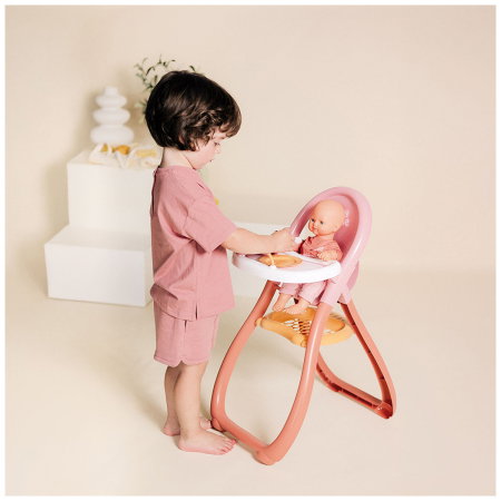 Scaun de masa pentru papusa Smoby Baby Nurse Highchair 2 ani + [3]