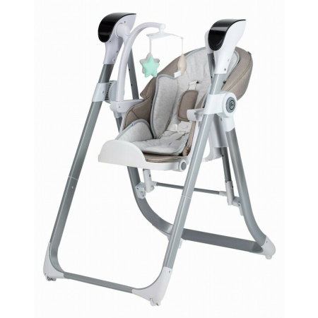 Scaun de masa si balansoar, FreeON, Oli Deluxe, 2 in 1, Transformabil, Multifunctional, Cu melodii de leagan, 0 luni+, [8]