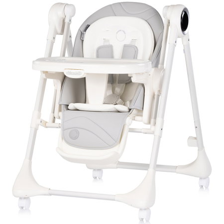 Scaun de masa si leagan electric Chipolino Master Class 2 in 1, pana la 15 kg, spatar reglabil, inaltime reglabila, functie bluetooth, pliere compacta, Cashmere [1]