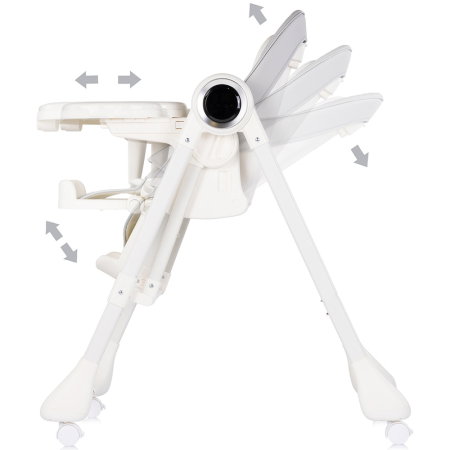 Scaun de masa si leagan electric Chipolino Master Class 2 in 1, pana la 15 kg, spatar reglabil, inaltime reglabila, functie bluetooth, pliere compacta, Cashmere [5]